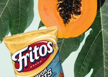 Fritos with papaya