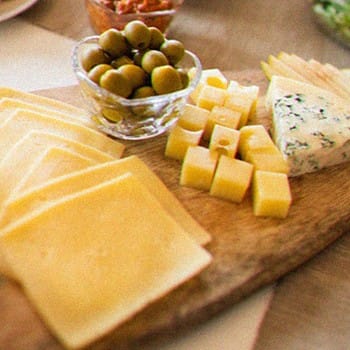 different variety of cheese on table