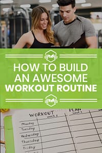 How to build an awesome workout routine pin