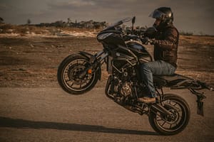 motorbike stunt