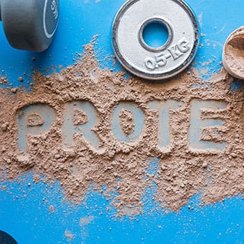 protein powder written