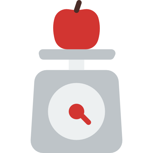 scale with apple icon