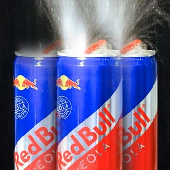 Red Bull Soda Cans