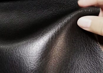 holding a pu leather