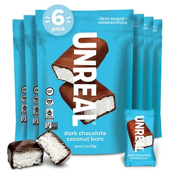 UNREAL- Dark Chocolate Coconut Bars