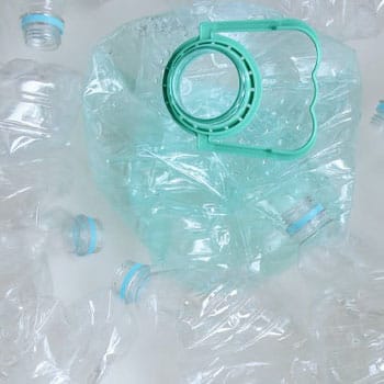 stack of plastic bottles