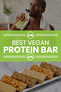Best vegan protein bar pin