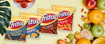 Fritos Surrounded by healthy foods