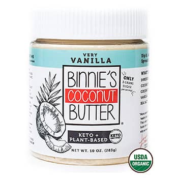 Binnies Coconut Butter Organic Spread