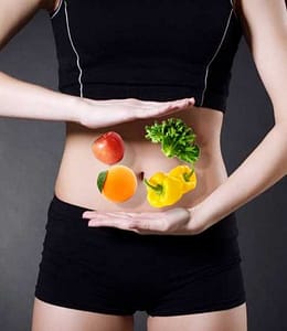 vegetables around the stomach