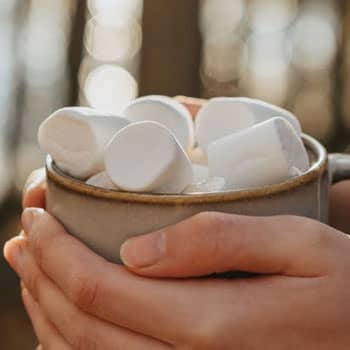 marshmallows in a cup