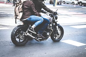 riding bike with jeans