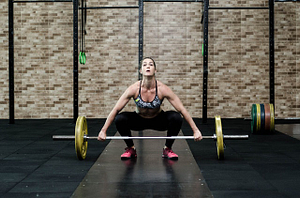 woman weightlifting