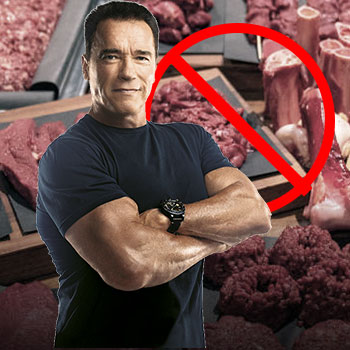 Arnold stopped eating meat