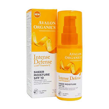 Avalon Organics Intense Defense Sheer Moisture SPF Product