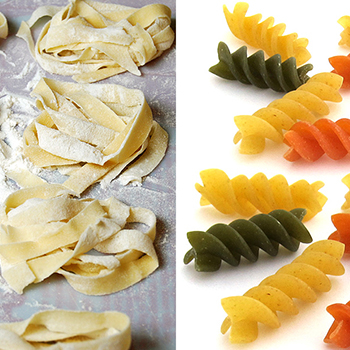 fresh and dried pasta