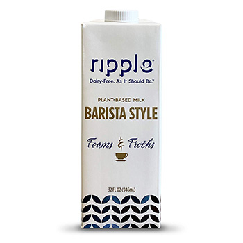 Ripple Plant Based Dairy Free Barista Style Coffee Creamer Product