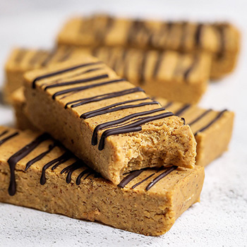 Vegan Chickpea Almond Protein Bars With Chocolate Spread 