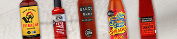Variety of Sriracha sauce
